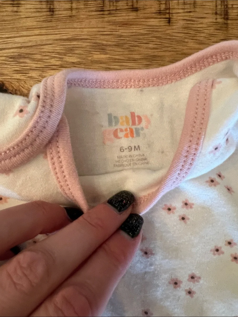Carter's Baby One-Piece Bodysuits in White, Pink, and Sage Green